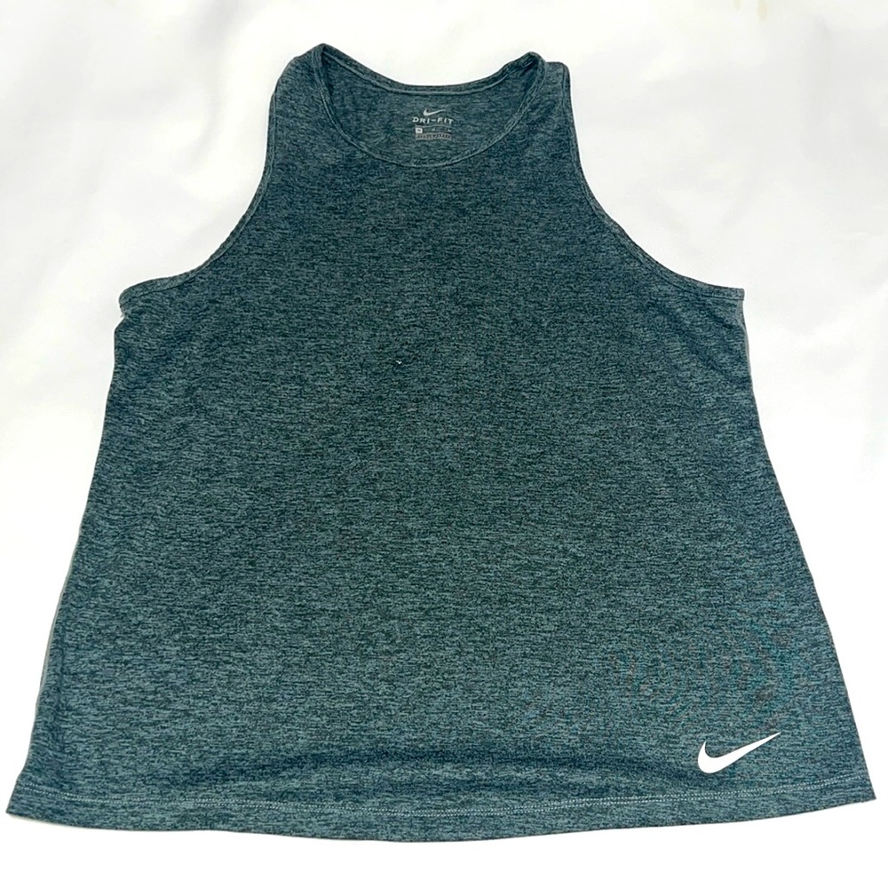 Nike Dri Fit Sleeveless Gray Workout Top